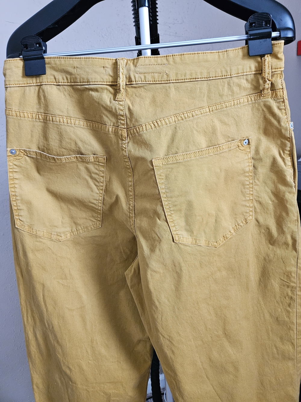Pilcro Mustard Corduroy Button-Front Pants - Picture 8 of 10